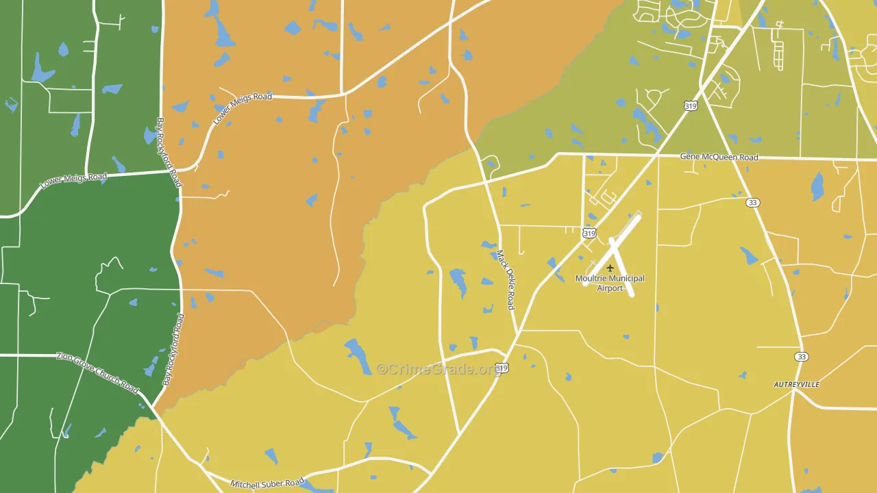 Murphy, GA Map of Murder Rates
