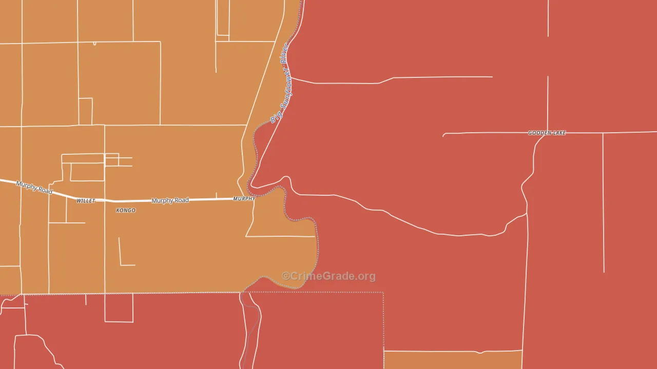 Murphy, MS Map of Murder Rates