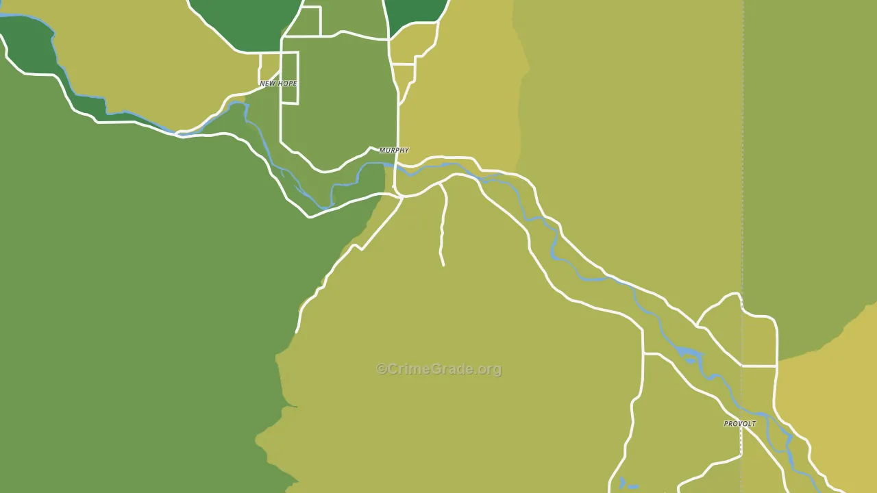 Murphy, OR Map of Murder Rates