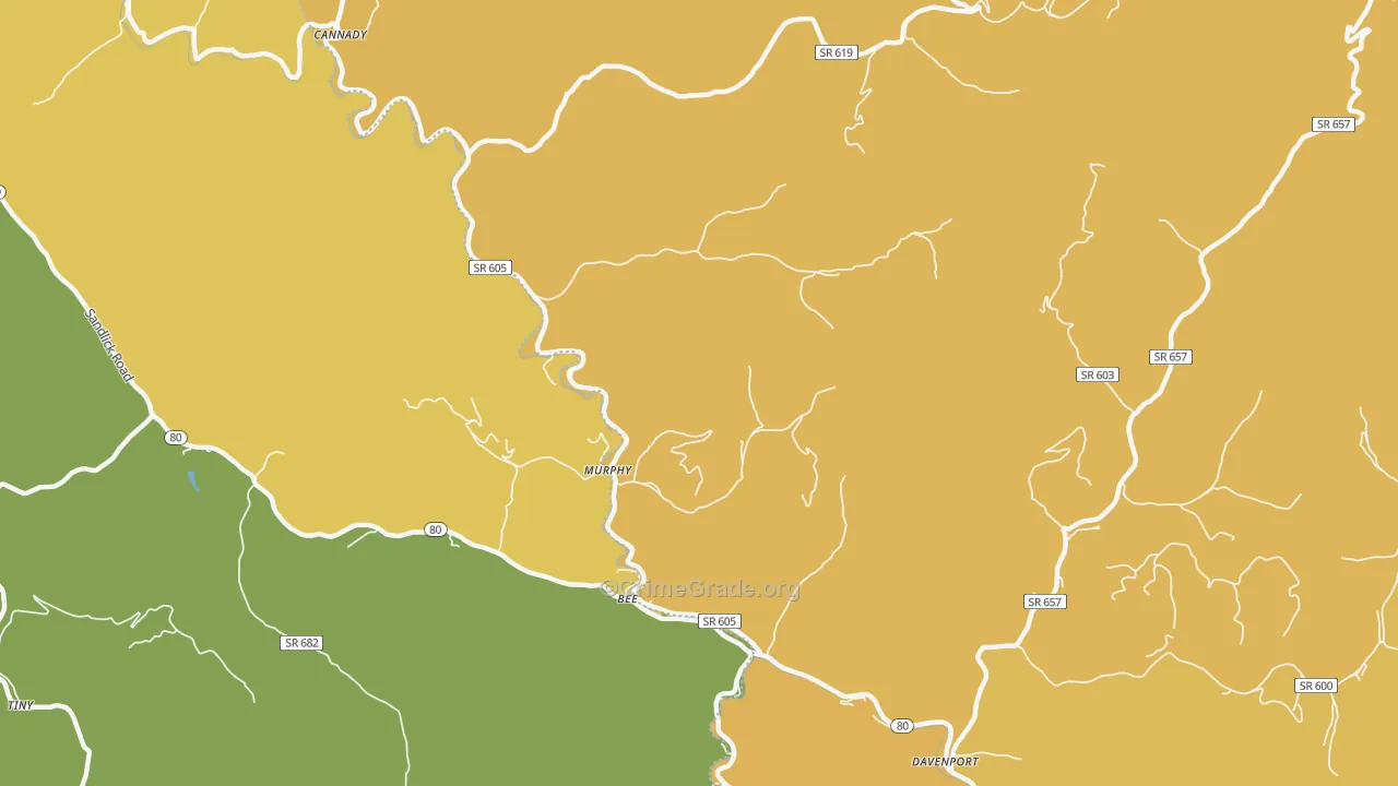 Murphy, VA Map of Murder Rates