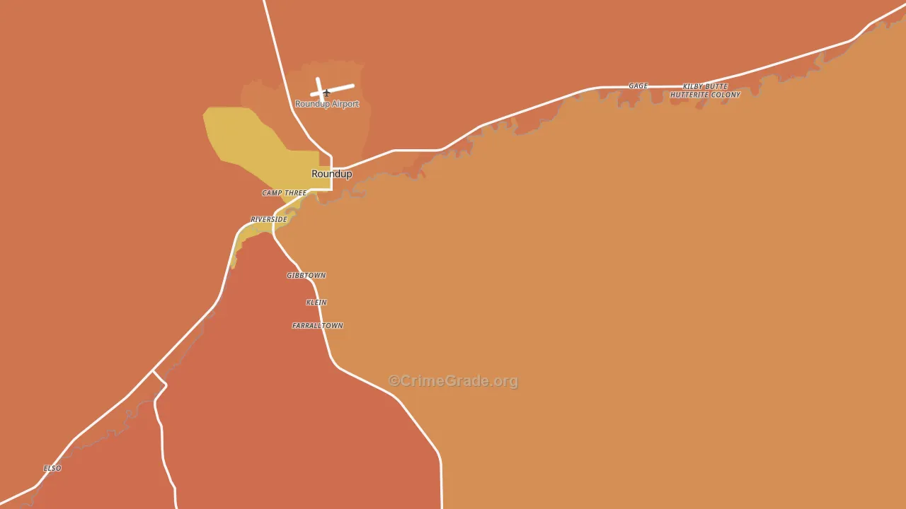 Musselshell County, MT Map of Murder Rates