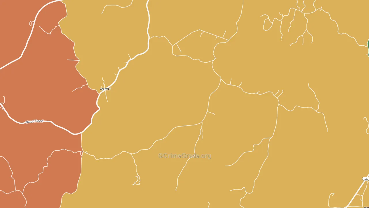 Mynot, AL Map of Murder Rates