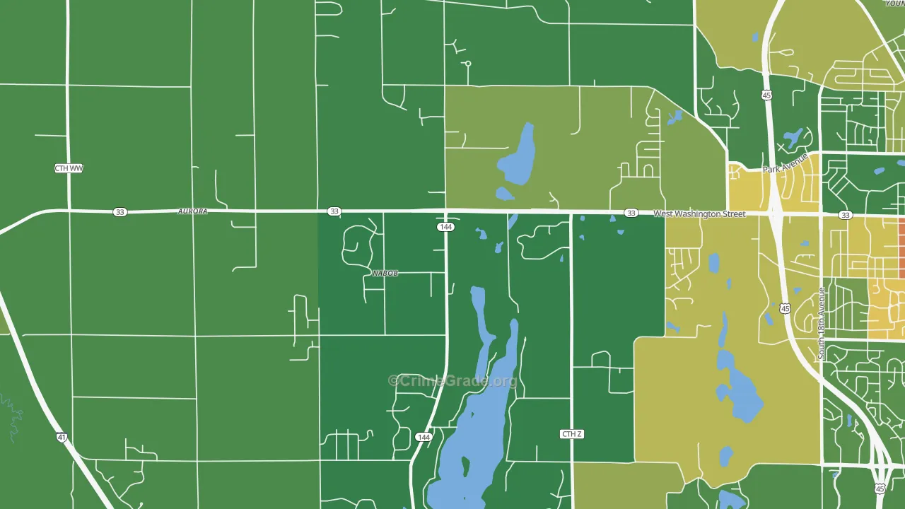 Nabob, WI Map of Murder Rates