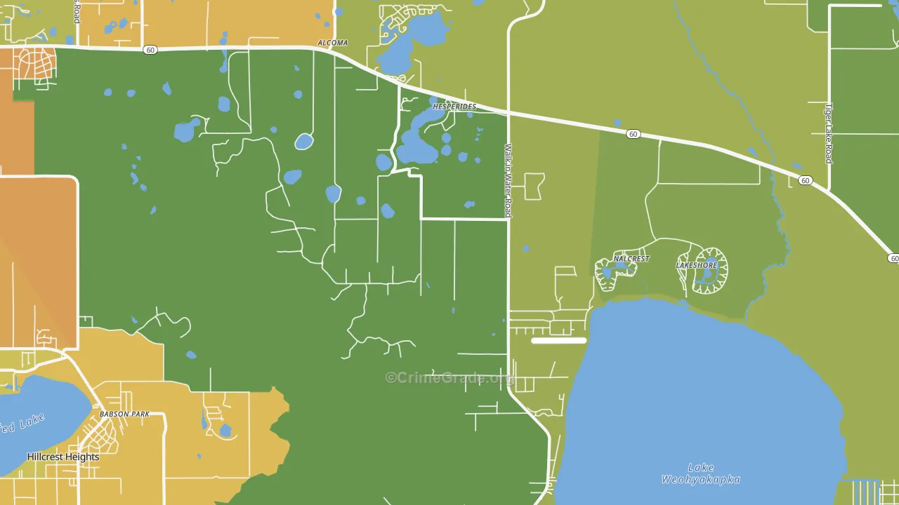 Nalcrest, FL Map of Murder Rates