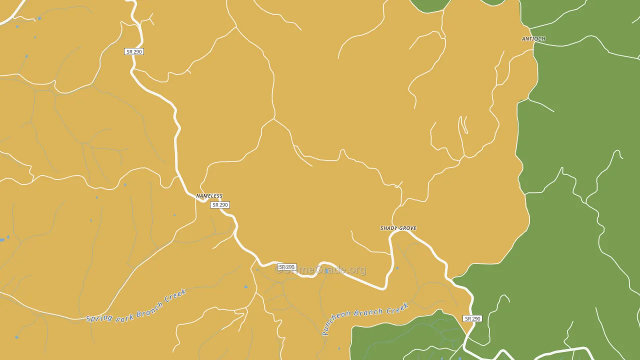 Nameless, TN Map of Murder Rates