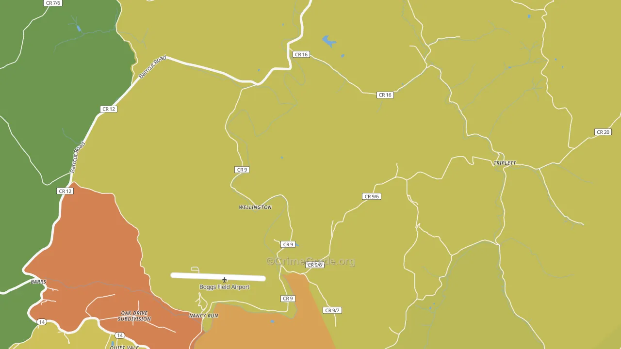 Nancy Run, WV Map of Murder Rates