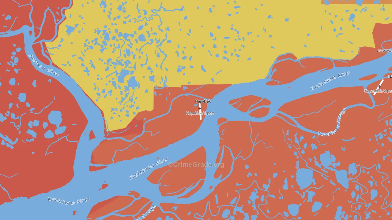 Napakiak, AK Map of Murder Rates
