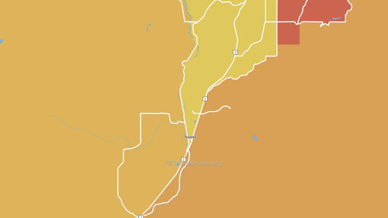 Naples, ID Map of Murder Rates