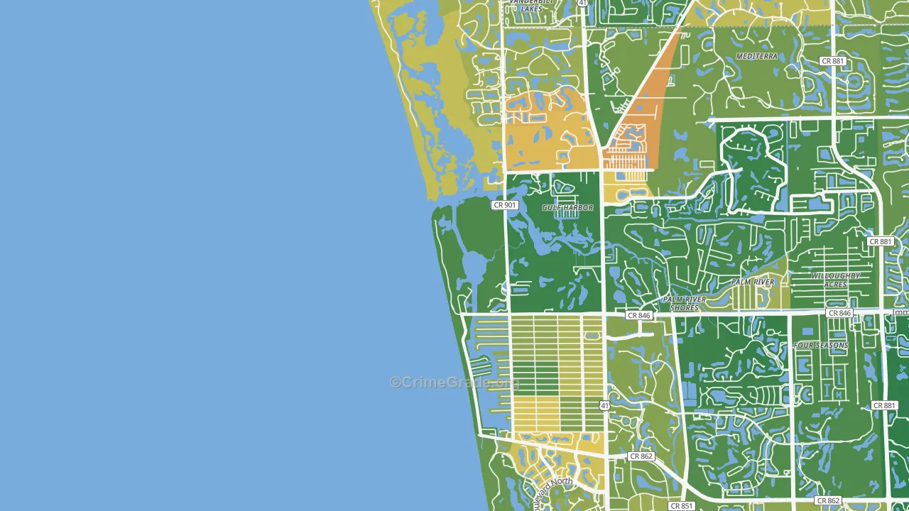 Naples Park, FL Map of Murder Rates