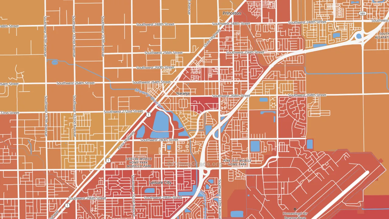 Naranja, FL Map of Murder Rates