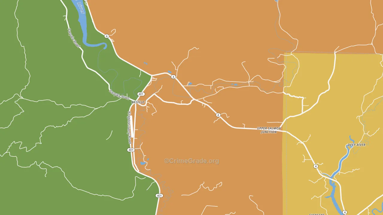 Naselle, WA Map of Murder Rates