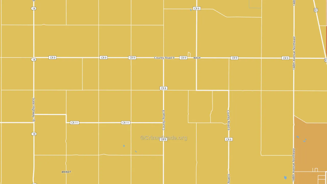 Nash, ND Map of Murder Rates