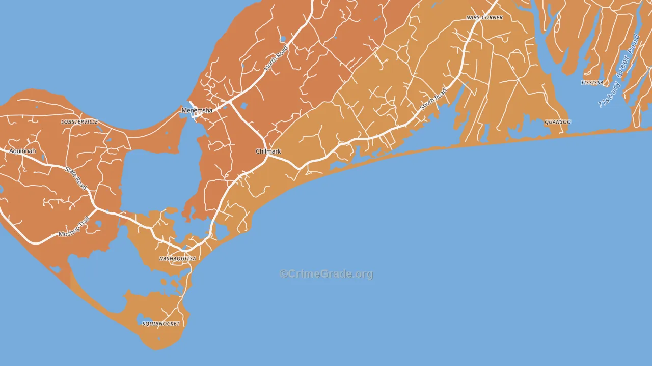Nashaquitsa, MA Map of Murder Rates