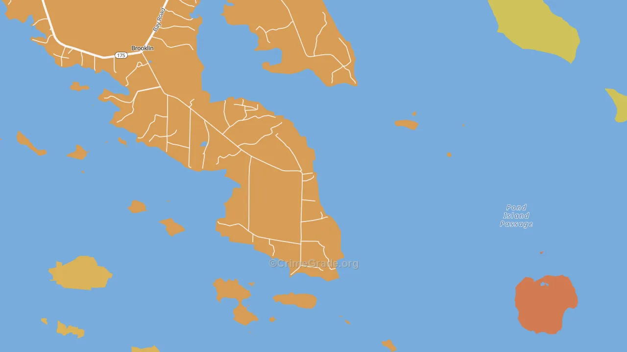 Naskeag, ME Map of Murder Rates