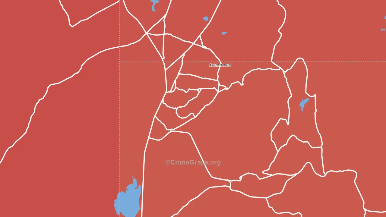 Navajo, NM Map of Murder Rates