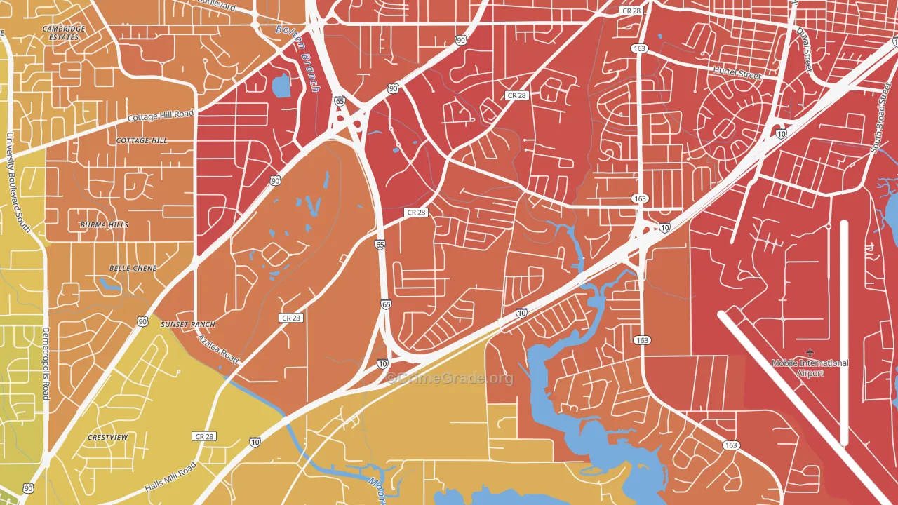 Navco, Mobile, AL Map of Murder Rates