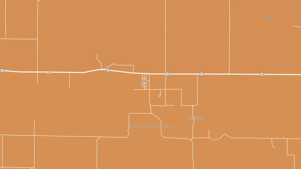 Neal, KS Map of Murder Rates