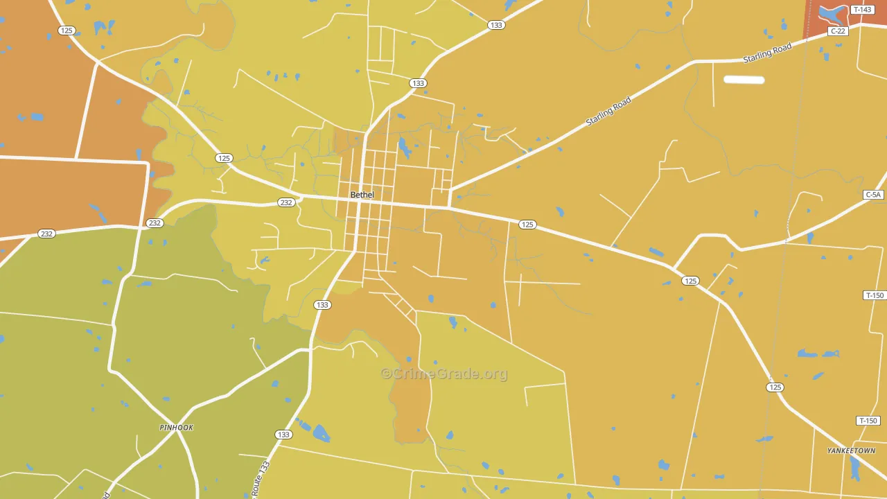 Neals Corner, OH Map of Murder Rates