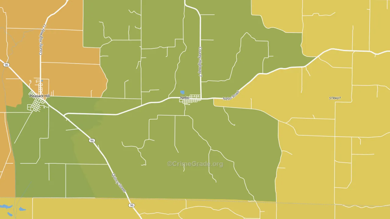Nebo, IL Map of Murder Rates