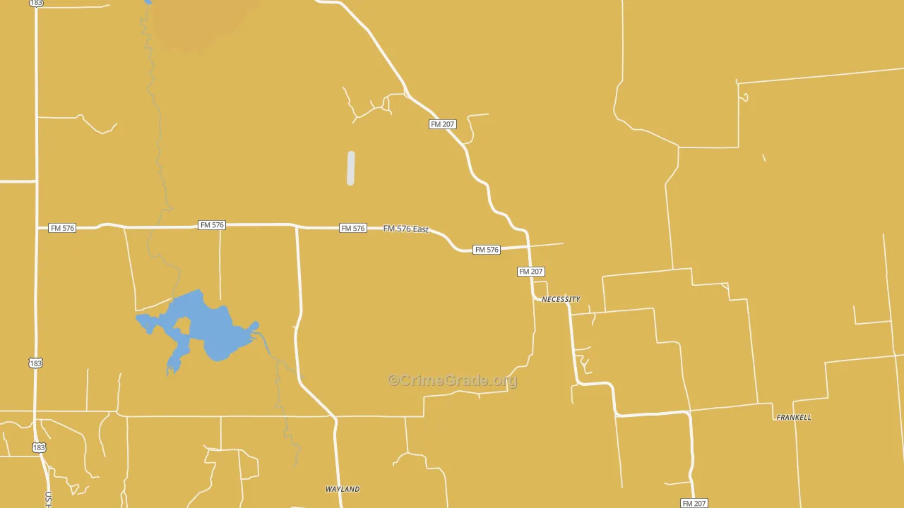 Necessity, TX Map of Murder Rates