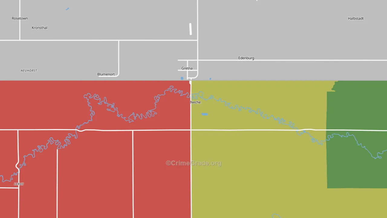 Neche, ND Map of Murder Rates