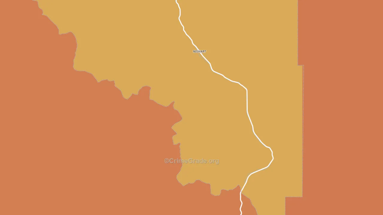 Neihart, MT Map of Murder Rates