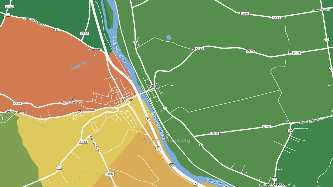Nelliston, NY Map of Murder Rates