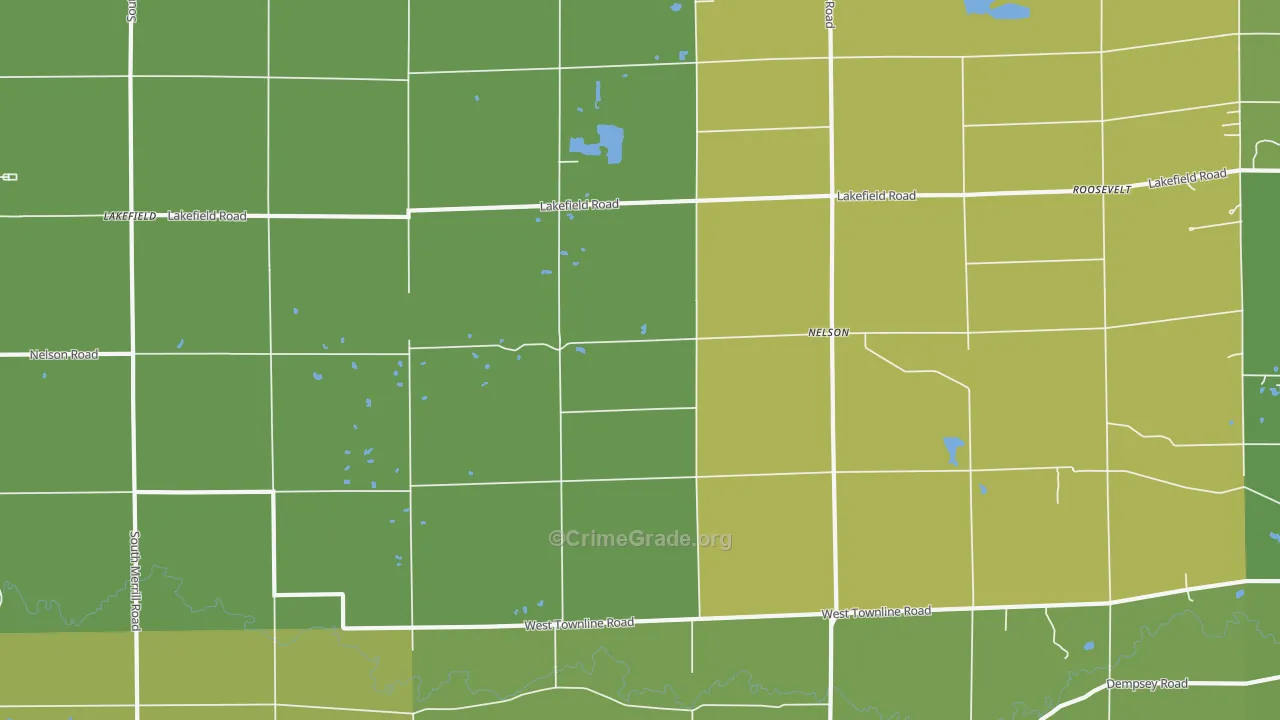 Nelson, MI Map of Murder Rates
