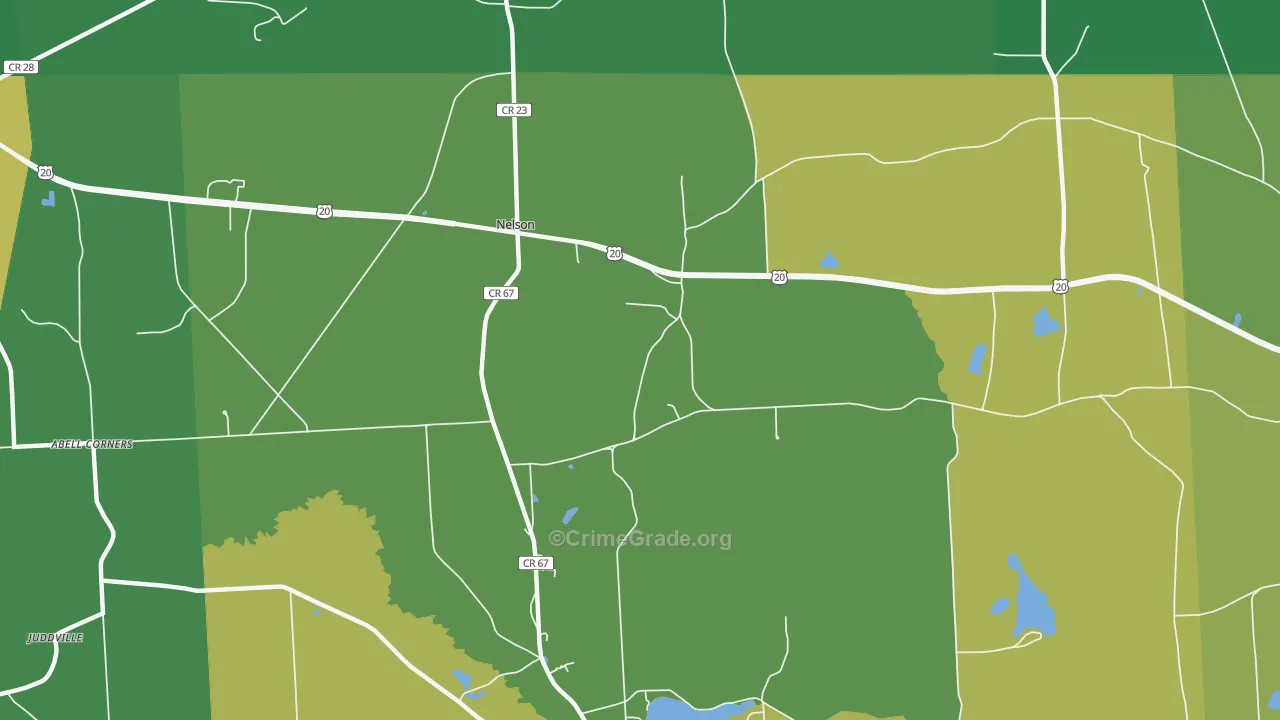 Nelson, NY Map of Murder Rates
