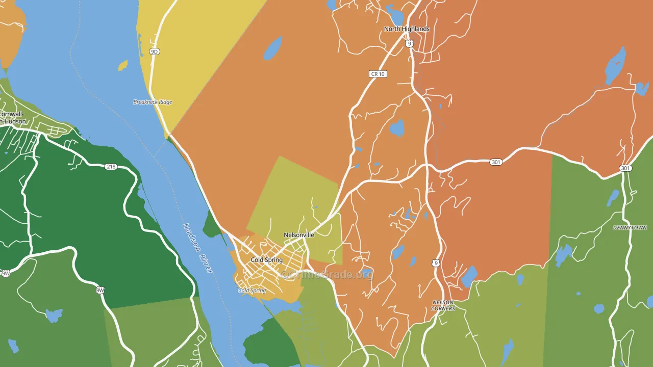 Nelsonville, NY Map of Murder Rates