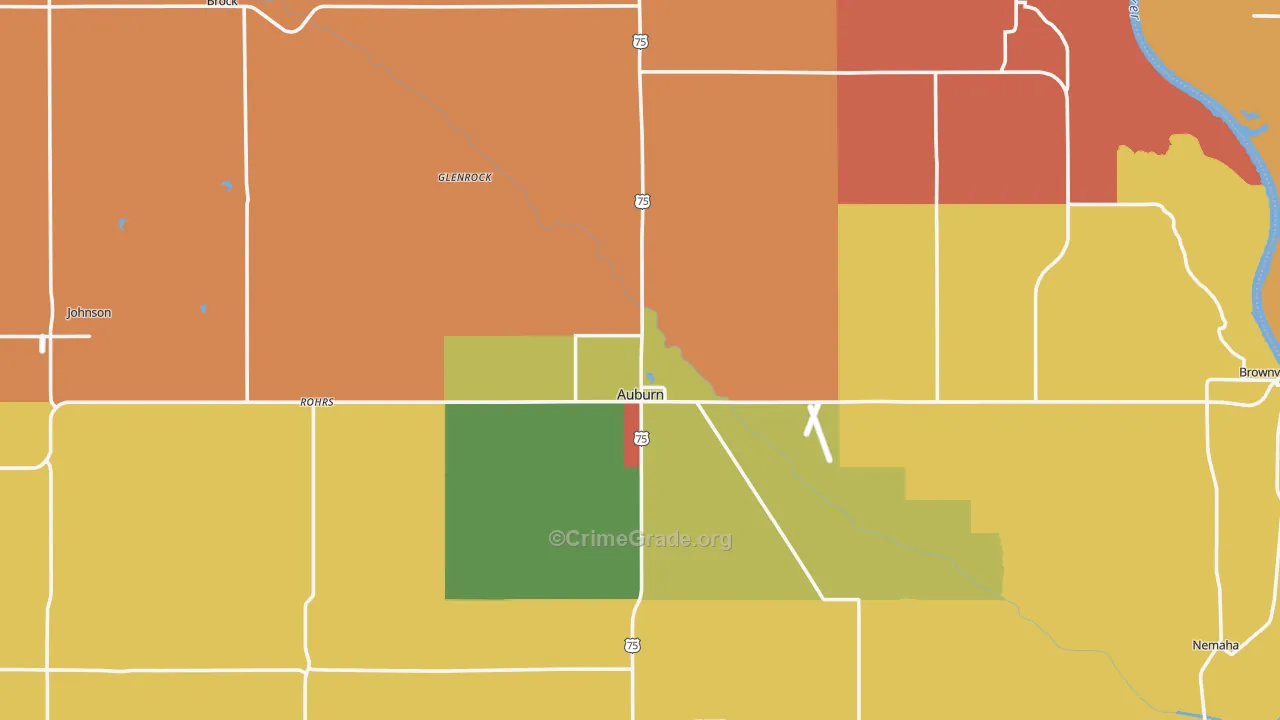 Nemaha County, NE Map of Murder Rates