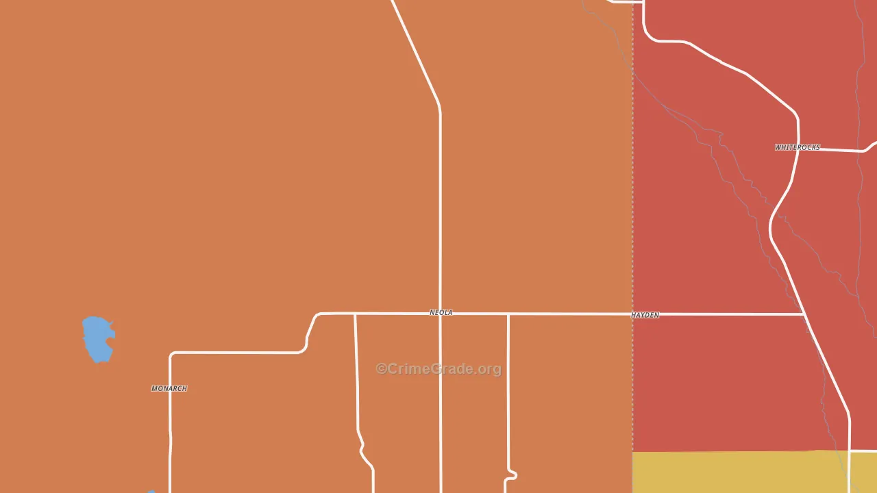 Neola, UT Map of Murder Rates