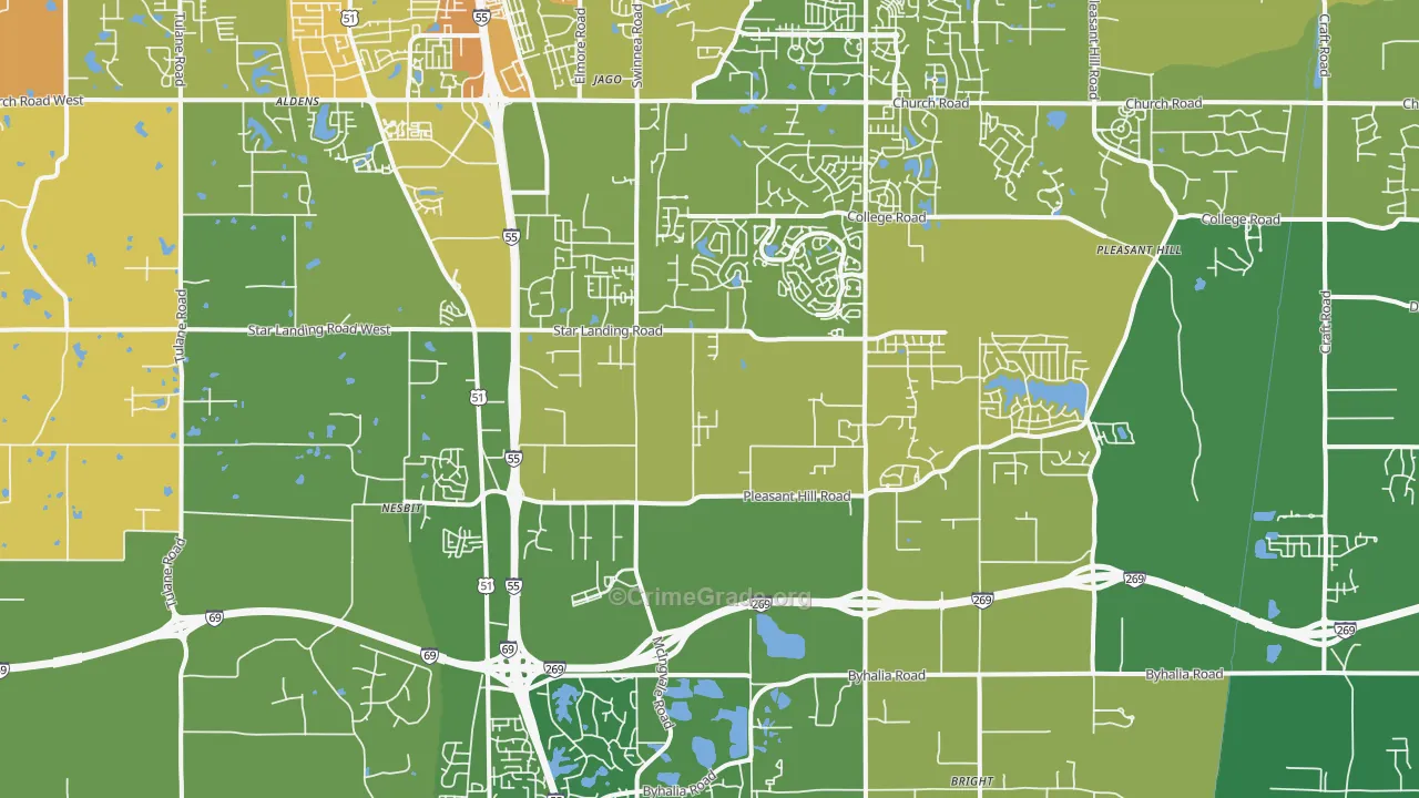 Nesbit, MS Map of Murder Rates