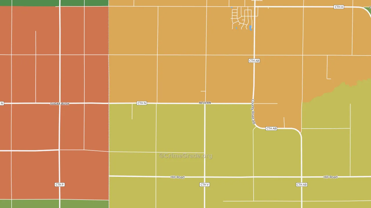 Neuern, WI Map of Murder Rates
