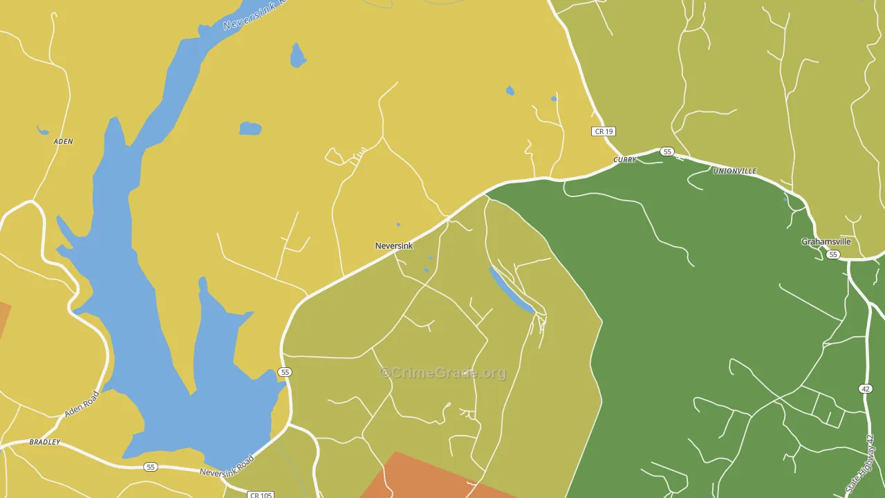 Neversink, NY Map of Murder Rates