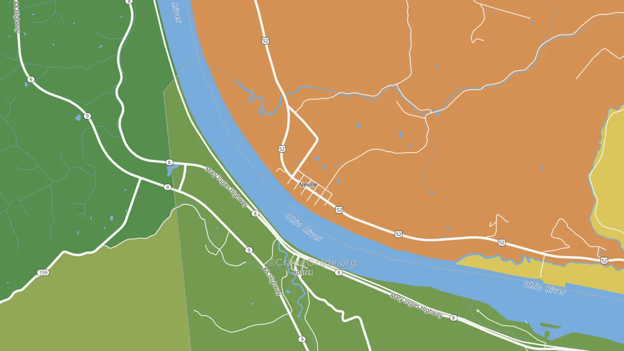 Neville, OH Map of Murder Rates