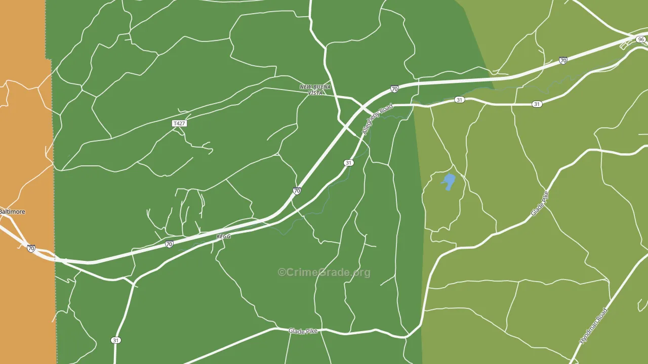 New Buena Vista, PA Map of Murder Rates