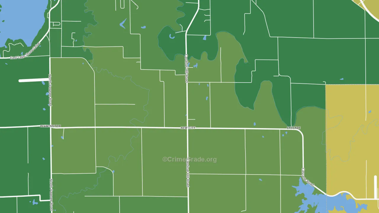 New City, IL Map of Murder Rates