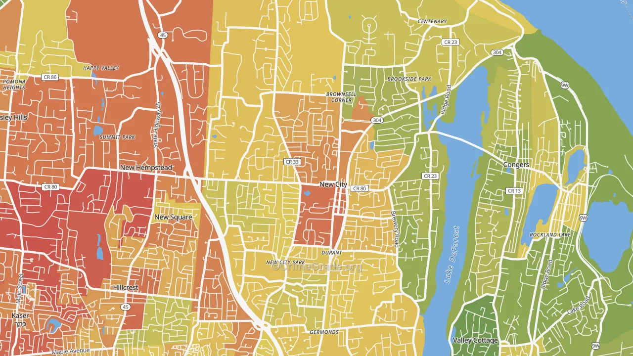 New City, NY Map of Murder Rates