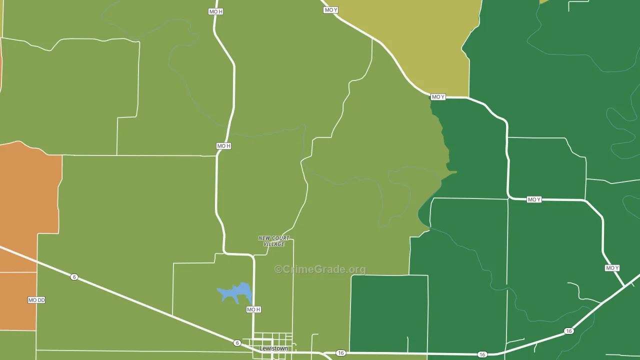 New Court Village, MO Map of Murder Rates