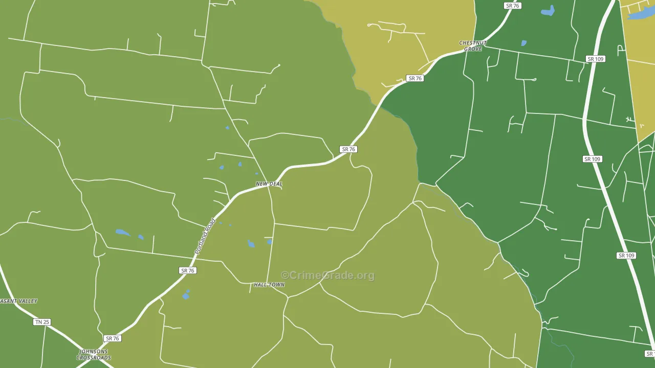 New Deal, TN Map of Murder Rates