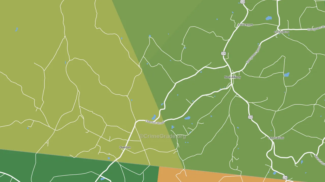 New Era, PA Map of Murder Rates