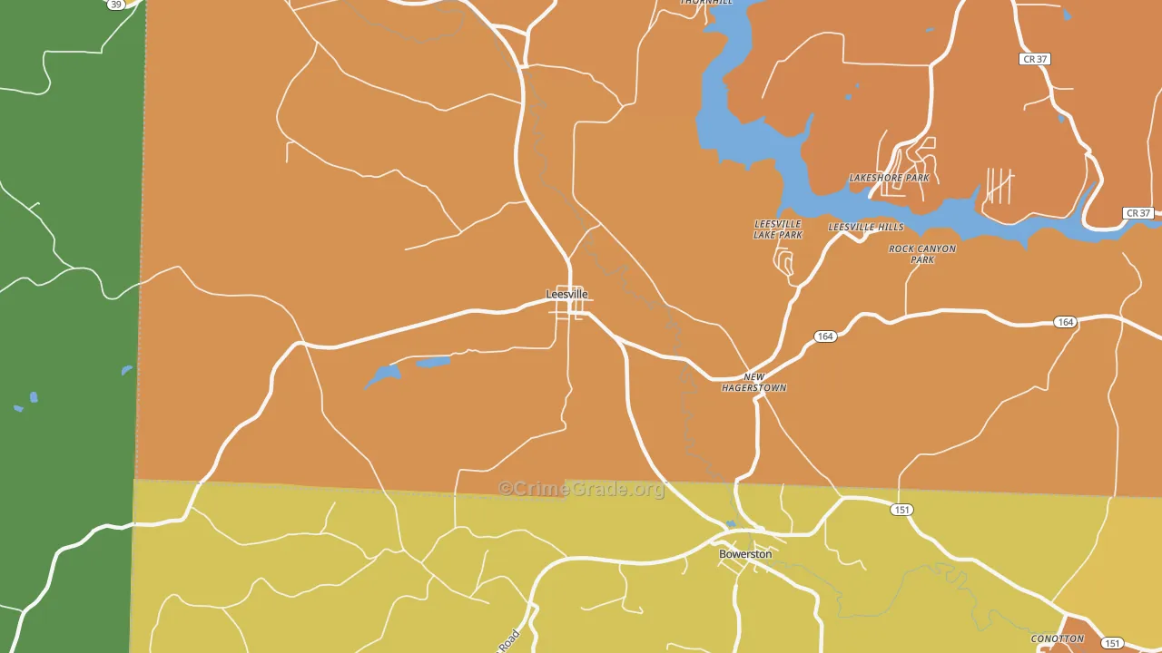New Hagerstown, OH Map of Murder Rates
