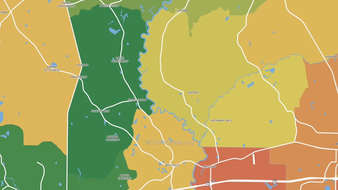 New Hope, FL Map of Murder Rates