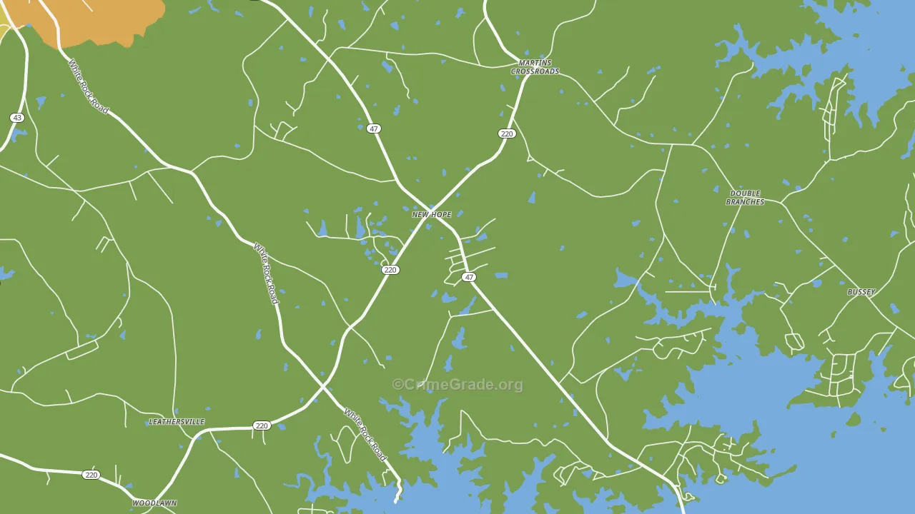 New Hope, GA Map of Murder Rates