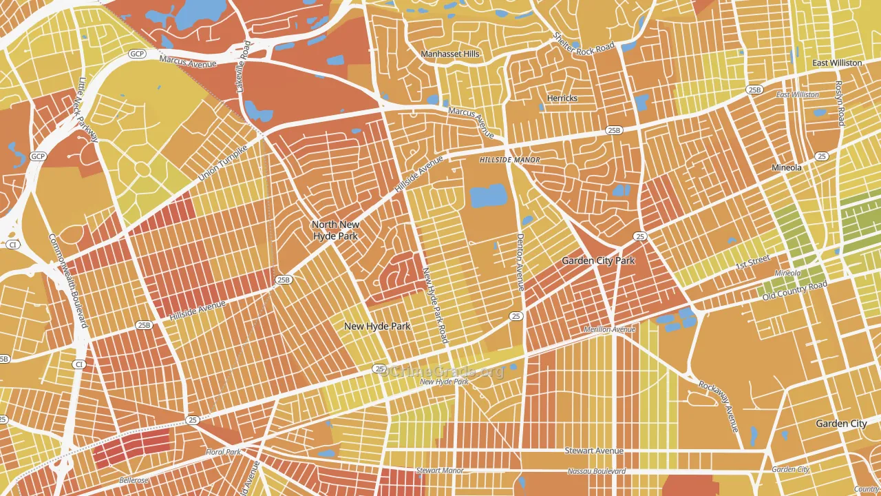 New Hyde Park, NY Map of Murder Rates