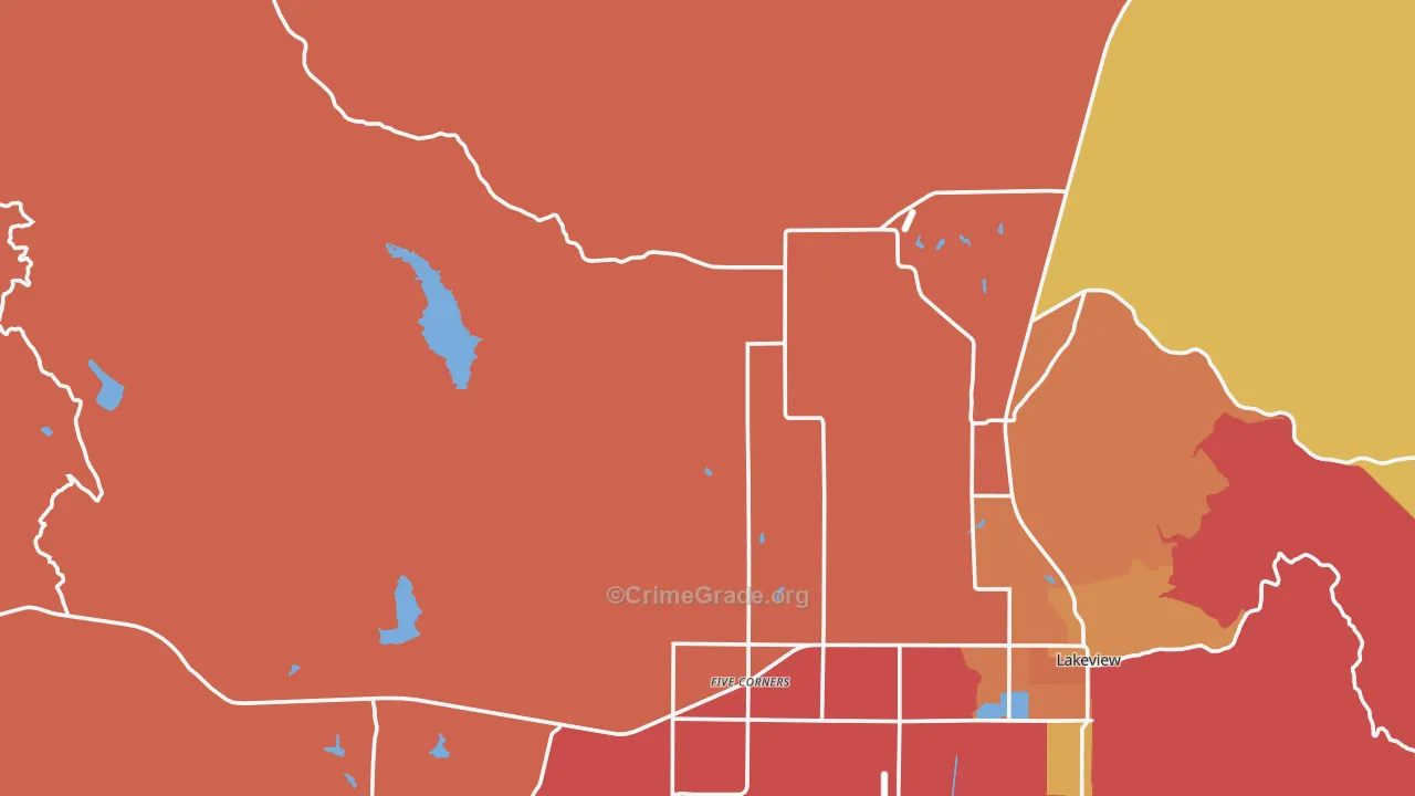 New Idaho, OR Map of Murder Rates