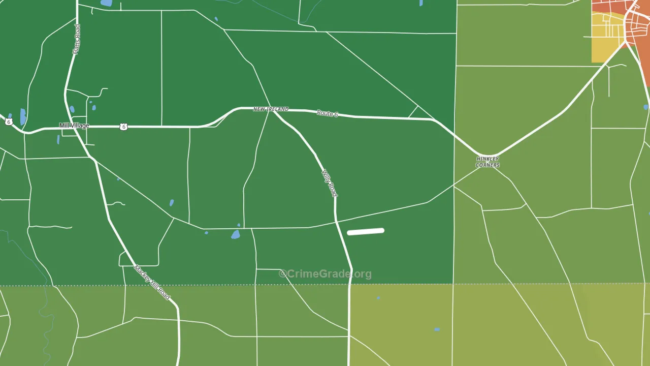 New Ireland, PA Map of Murder Rates