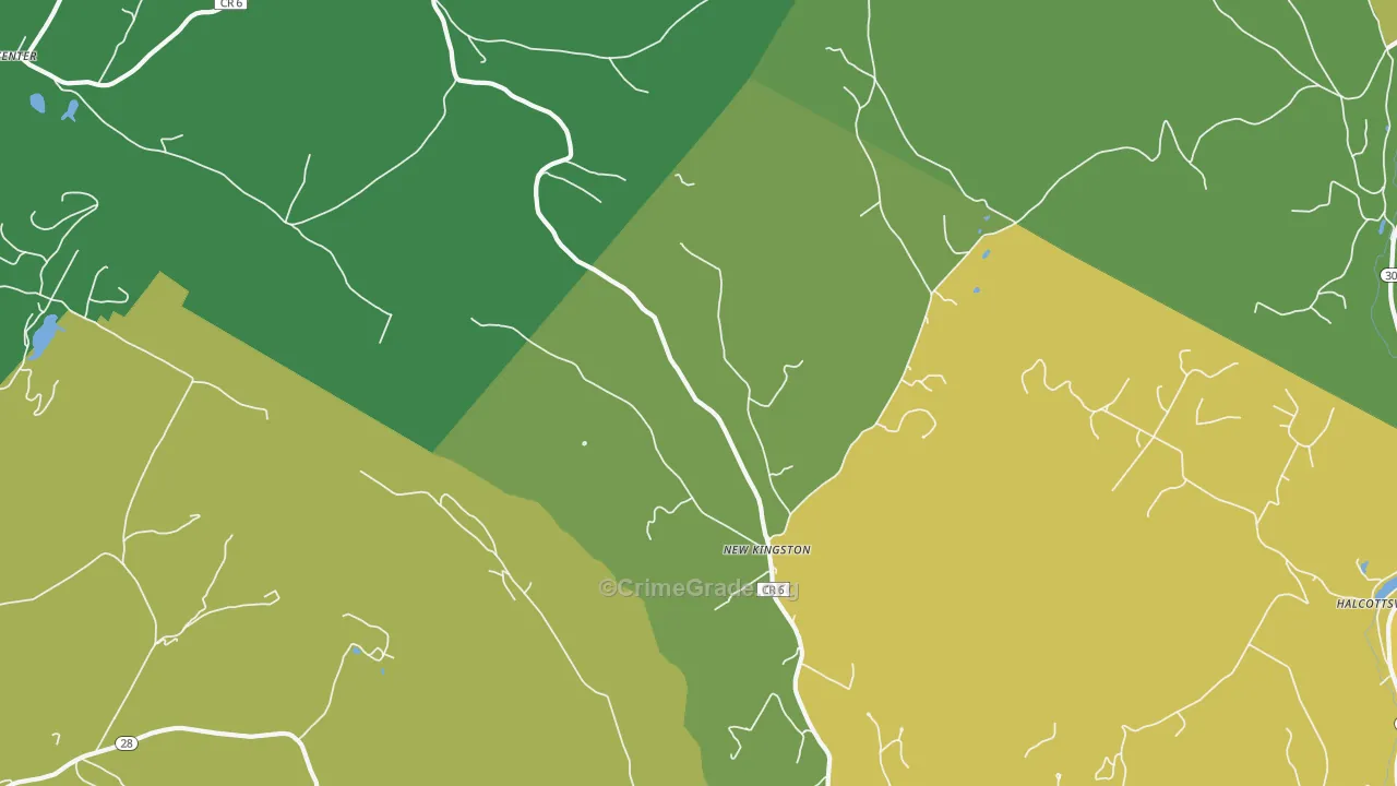 New Kingston, NY Map of Murder Rates