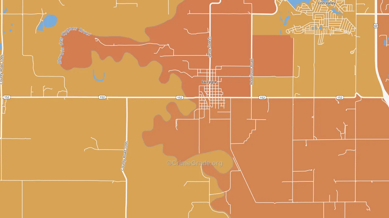 New Lancaster, KS Map of Murder Rates